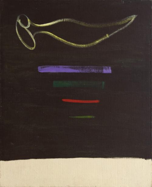  purple and green and red and yellow | 92 x 75cm